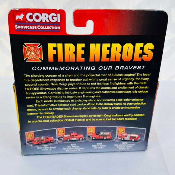 Corgi Showcase Collection Fire Heroes Baltimore Fire Dept. 1966 Fire Pumper - Picture 3 of 5